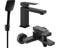 Mexen Uno R62 vannitoa komplekt, must - 71403R62-70