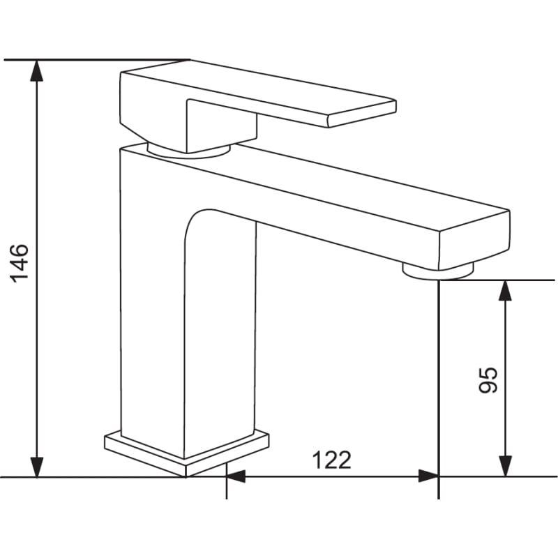 Mexen Uno R45 bathtub set, chrome - 71403R45-00