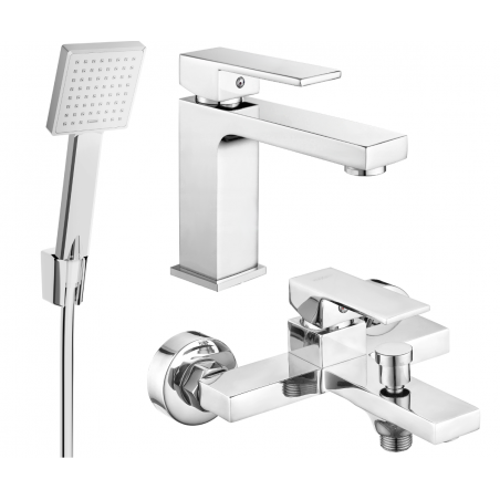 Mexen Uno R45 bathtub set, chrome - 71403R45-00