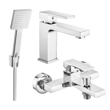 Mexen Uno R45 vannikomplekt, kroom - 71403R45-00