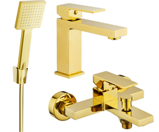 Mexen Uno R45 ensemble de baignoire, doré - 71403R45-50