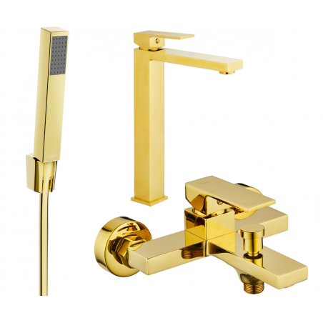 Mexen Uno R77 conjunto de baño, dorado - 71413R77-50