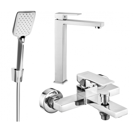 Mexen Uno R62 bathtub set, chrome - 71413R62-00