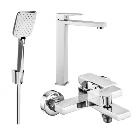 Mexen Uno R62 conjunto de banho, cromado - 71413R62-00