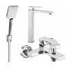 Mexen Uno R62 bathtub set, chrome - 71413R62-00