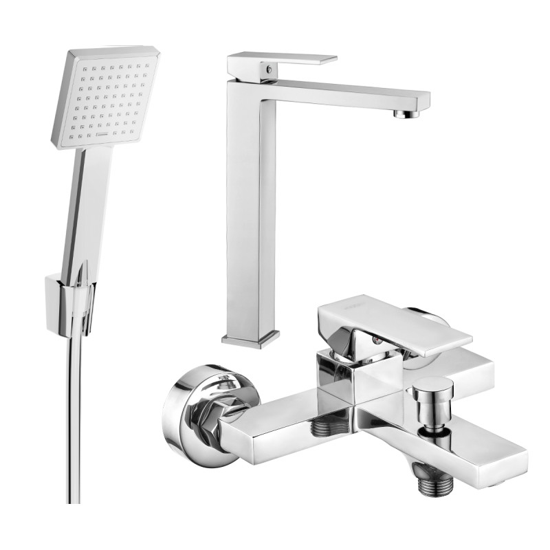 Mexen Uno R45 vanni komplekt, kroom - 71413R45-00