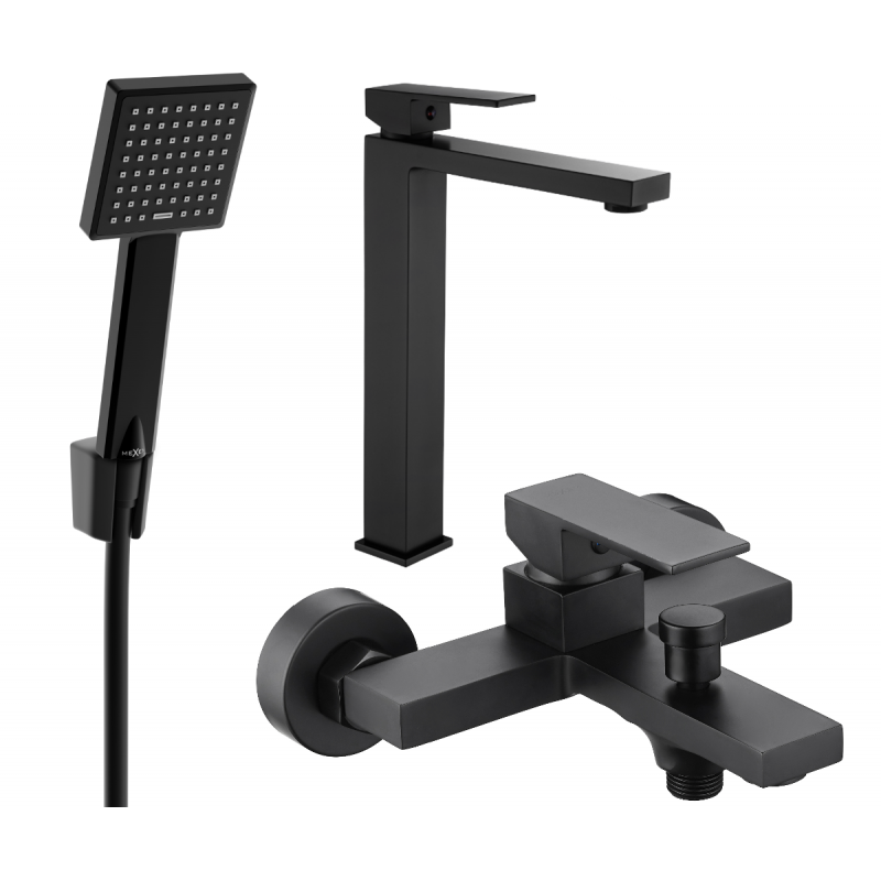 Mexen Uno R45 set bagno, nero - 71413R45-70