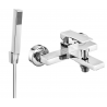 Mexen Uno R77 bathtub faucet with shower set, chrome - 7143R77-00
