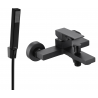 Mexen Uno R77 badkarsblandare med duschset, svart - 7143R77-70
