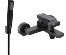 Mexen Uno R77 Bathtub Faucet with Shower Set, Black - 7143R77-70