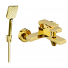 Mexen Uno R62 Badewannenarmatur mit Duschset, Gold - 7143R62-50