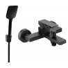 Mexen Uno R62 robinet de baignoire avec kit de douche, noir - 7143R62-70