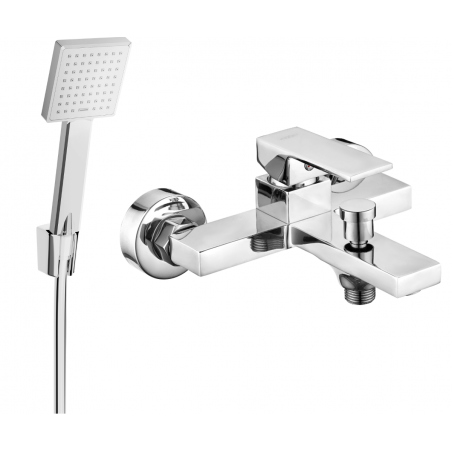 Mexen Uno Misturadora de banheira R45 com conjunto de duche, cromado - 7143R45-00