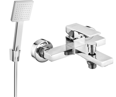 Mexen Uno R45 bath faucet with shower set, chrome - 7143R45-00