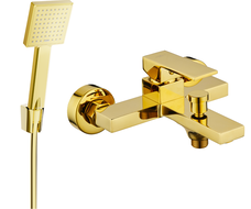Mexen Uno R45 robinet de baignoire avec ensemble de douche, or - 7143R45-50