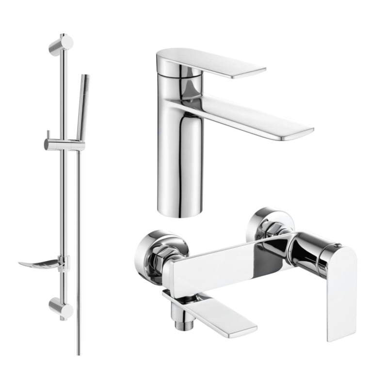Mexen Zero DF70 zestaw wannowy, chrom - 71103DF70-00