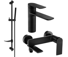 Mexen Zero DF70 vannikomplekt, must - 71103DF70-70