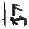 Mexen Zero DS70 set da bagno, nero - 71103DS70-70