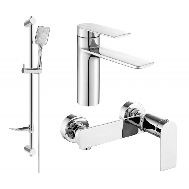 Mexen Zero DF62 ensemble de douche, chrome - 71104DF62-00
