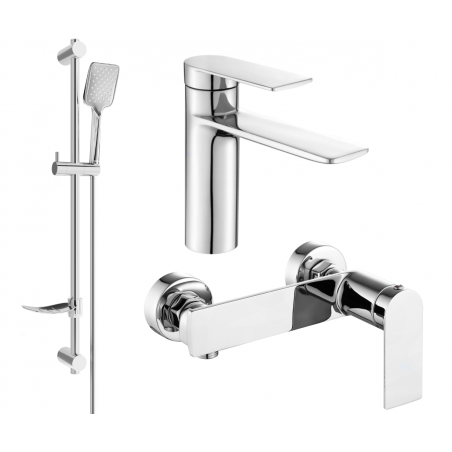 Mexen Zero DF62 duschset, krom - 71104DF62-00