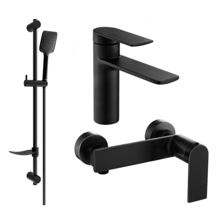 Mexen Zero DF62 conjunto de ducha, negro - 71104DF62-70