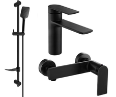 Mexen Zero DF62 duschset, svart - 71104DF62-70