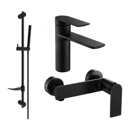 Mexen Zero DF70 douchekit, zwart - 71104DF70-70