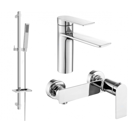 Mexen Zero DQ02 duschset, krom - 71104DQ02-00