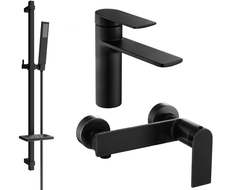 Mexen Zero DQ02 Duschset, svart - 71104DQ02-70