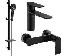 Mexen Zero DQ40 Duschset, schwaarz - 71104DQ40-70