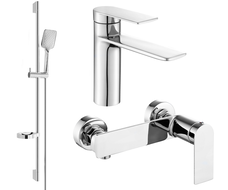 Mexen Zero DS62 doucheset, chroom - 71104DS62-00