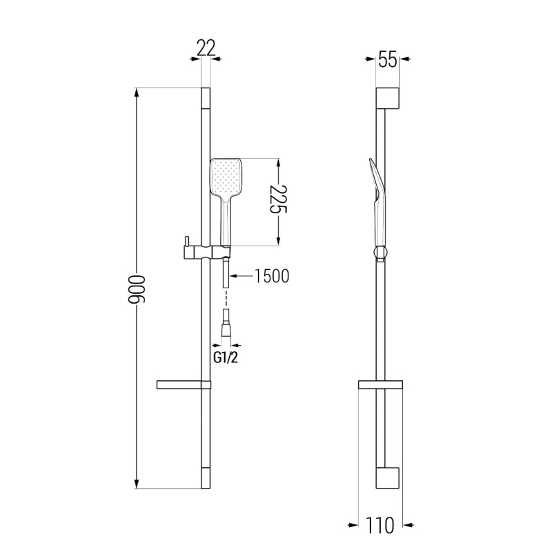 Mexen Zero DS62 dušikomplekt, must - 71104DS62-70