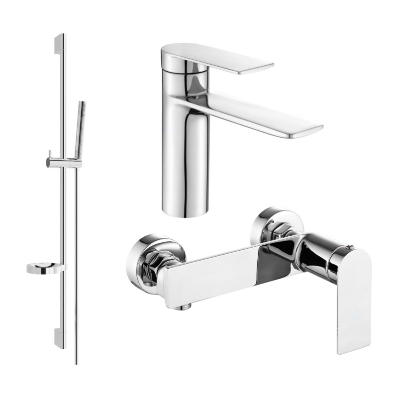 Mexen Zero Ensemble de douche DS70, chromé - 71104DS70-00
