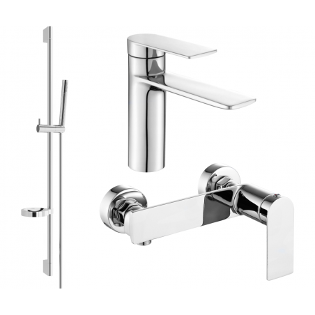 Mexen Zero DS70 doucheset, chroom - 71104DS70-00