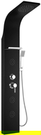 Panneau de douche Mexen Borg, noir - 7615-03-70