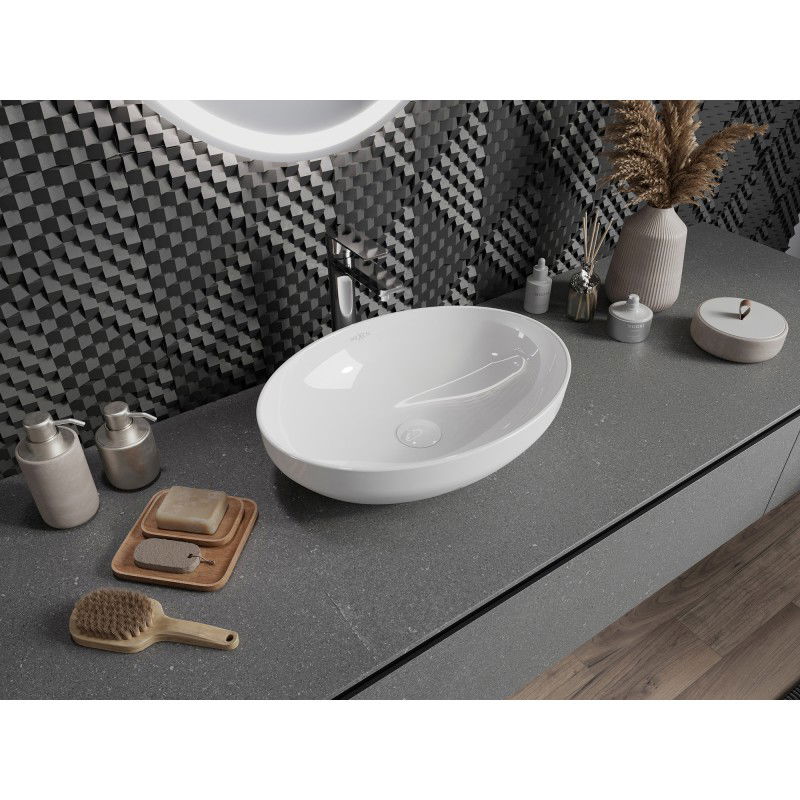 Mexen Cornelia lavabo da appoggio 50 x 37 cm, bianco - 21885000