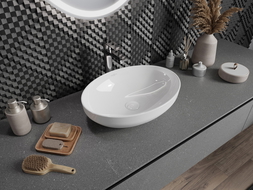 Mexen Cornelia lavabo à poser 50 x 37 cm, blanc - 21885000