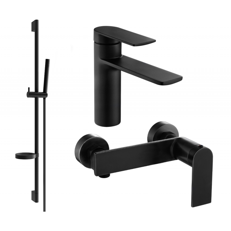 Mexen Zero Conjunto de chuveiro DS70, preto - 71104DS70-70