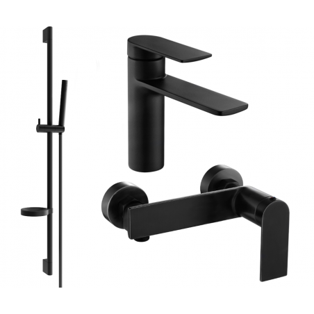 Mexen Zero Conjunto de chuveiro DS70, preto - 71104DS70-70