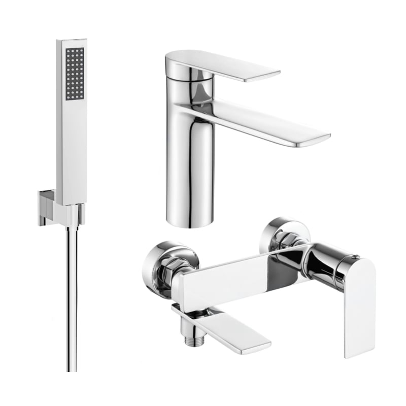 Mexen Zero R02 Bathtub Set, Chrome - 71103R02-00