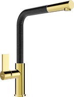 Mexen Flora rubinetto da cucina, oro/nero maculato - 670401-75