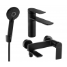 Mexen Zero R40 badkamer set, zwart - 71103R40-70