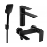 Mexen Zero R62 vannikomplekt, must - 71103R62-70
