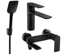 Mexen Zero R62 vannikomplekt, must - 71103R62-70