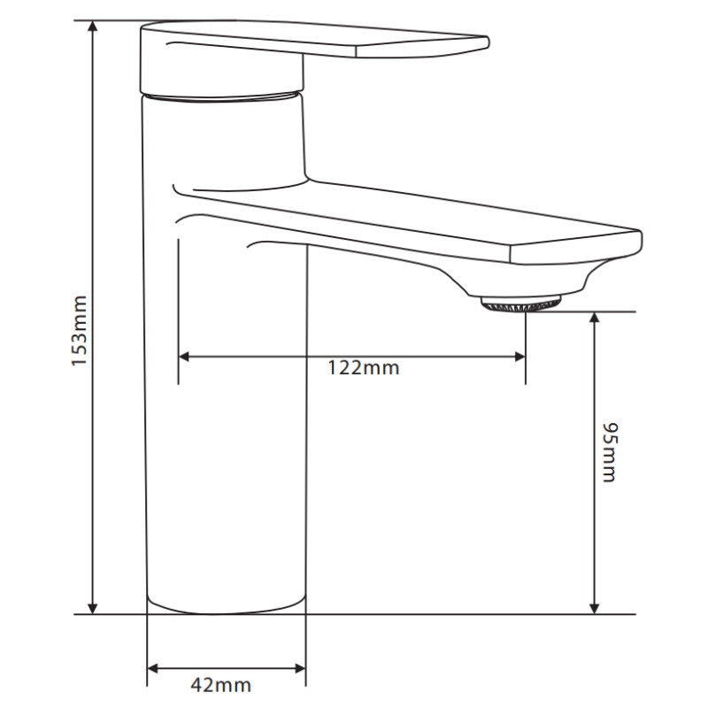 Mexen Zero R70 bathtub set, chrome - 71103R70-00