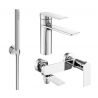 Mexen Zero R70 bathtub set, chrome - 71103R70-00