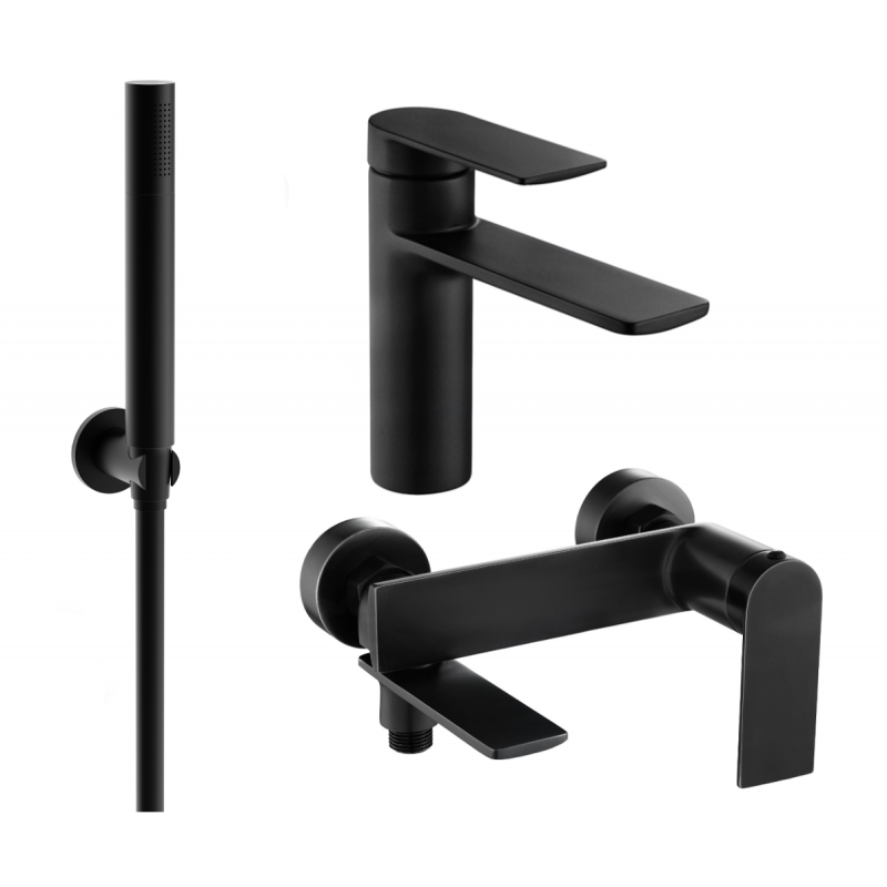 Mexen Zero R70 ensemble de bain, noir - 71103R70-70