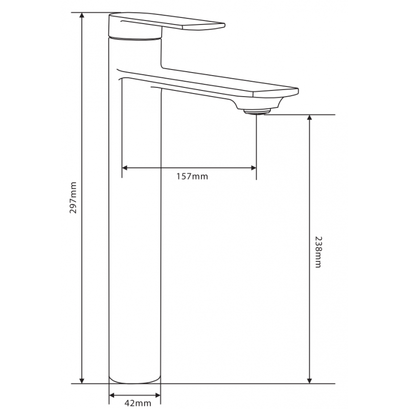 Mexen Zero DF62 ensemble de baignoire, chrome - 7113DF62-00