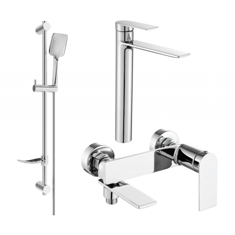 Mexen Zero DF62 badkarsset, krom - 7113DF62-00