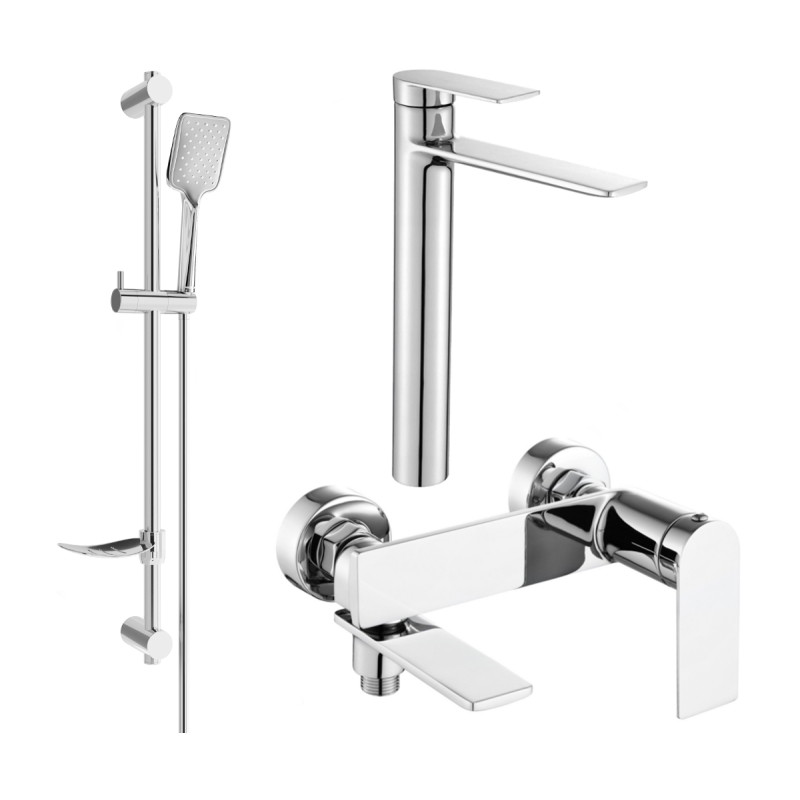 Mexen Zero DF62 vannikomplekt, kroom - 7113DF62-00